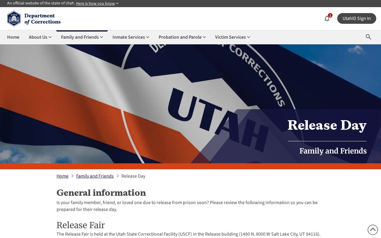 UDC release day details for Wasatch County state releases